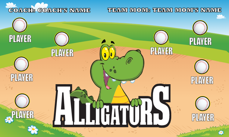 Alligators - Softball Banner