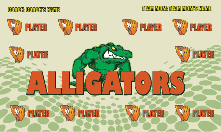 Alligators 5 - Softball Banner