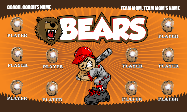 Bears 4 - Softball Banner