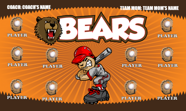 Bears 4 - Softball Banner