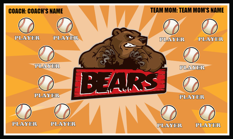 Bears 5 - Softball Banner