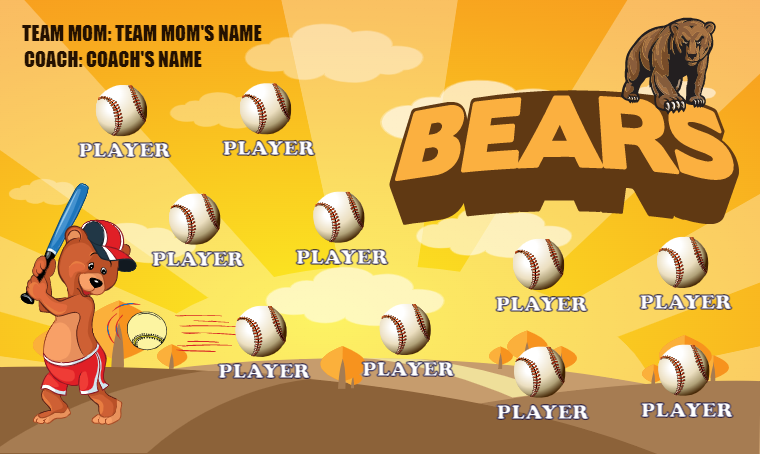 Bears 7 - Softball Banner