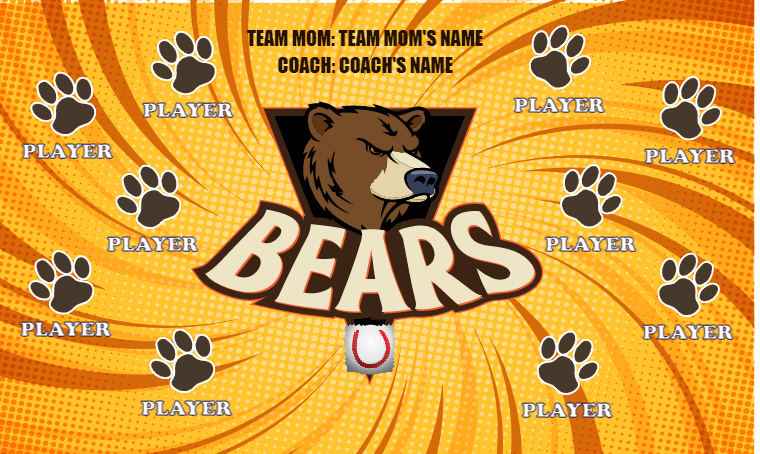 Bears 8 - Softball Banner