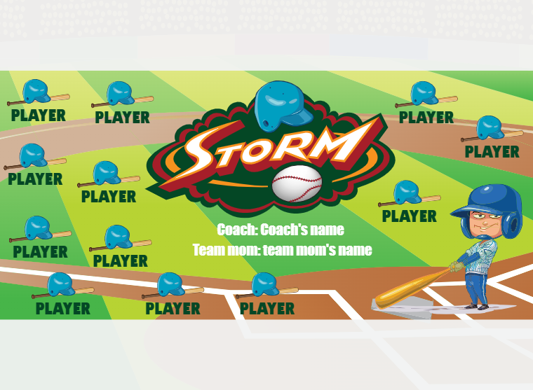 Storm 1 - Softball - Pole Pocket Banner