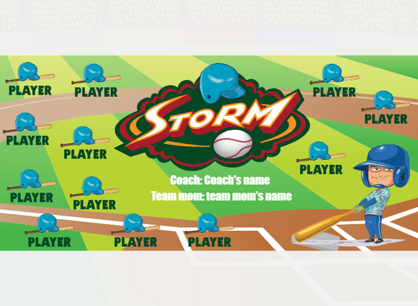 Storm 1 - Softball - Pole Pocket Banner