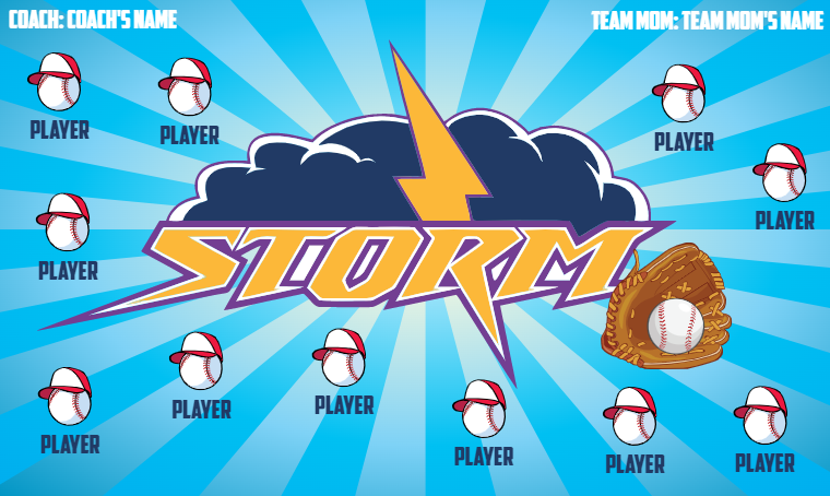 Storm 2 - Softball Banner