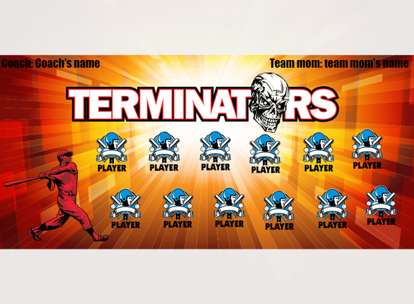 Terminators1 - Softball - Pole Pocket Banner