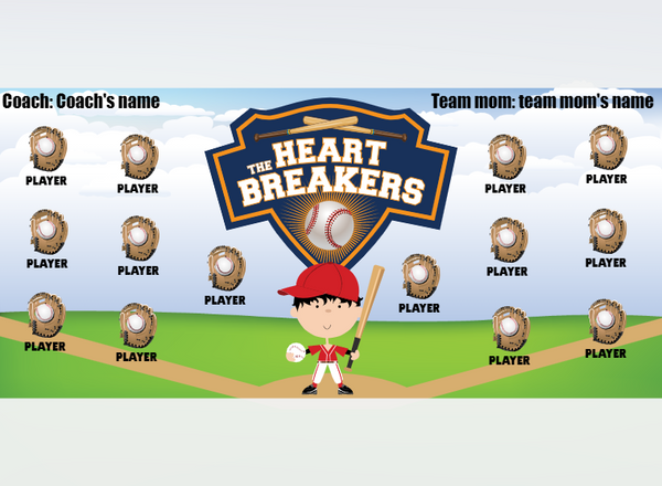 The Heartbreakers 2 - Softball - Pole Pocket Banner