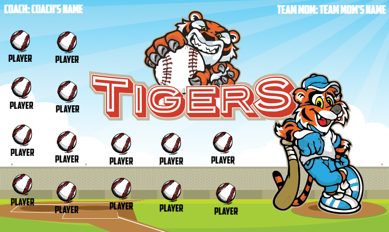 Tigers - Softball Banner