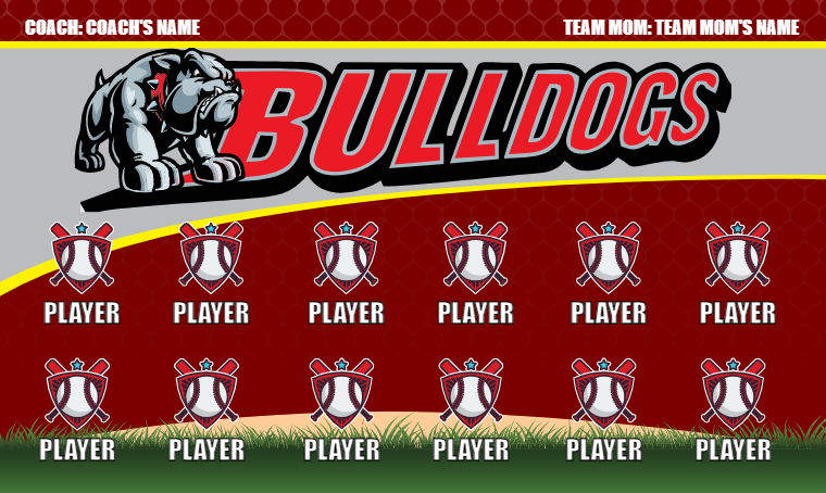 Bulldogs 4 - Softball Banner