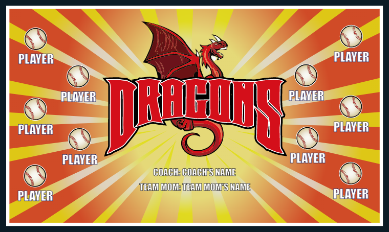 Dragons 3 - Softball Banner