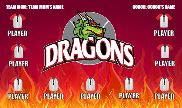 Dragons 8 - Softball Banner