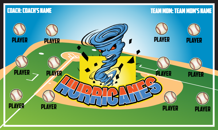 Hurricanes - Softball Banner