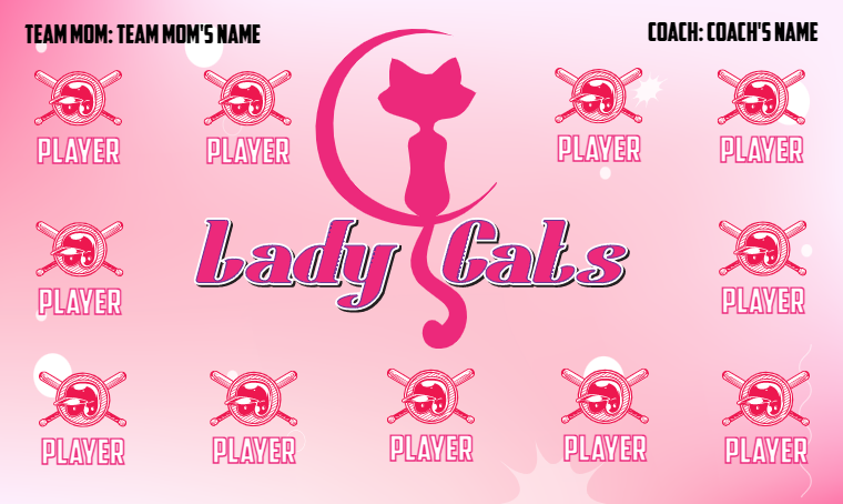 Lady Cats - Softball Banner