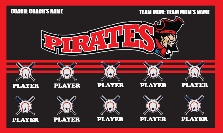 Pirates 6 - Softball Banner