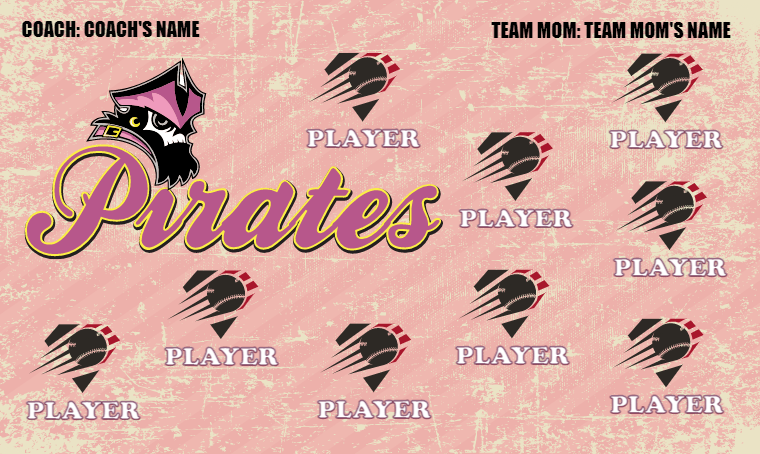 Pirates 7 - Softball Banner