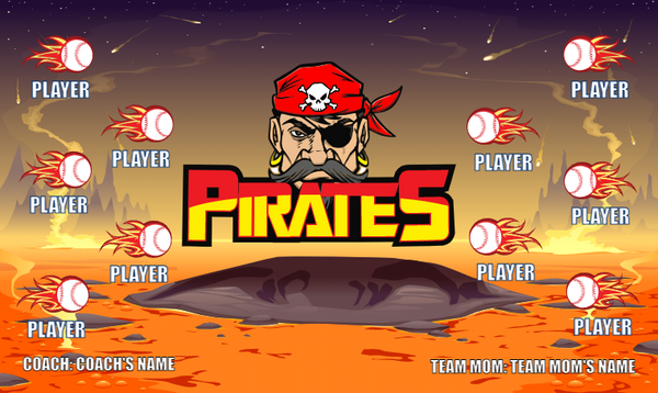 Pirates 2 - Softball Banner