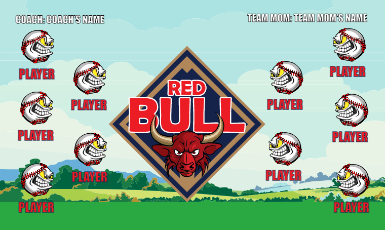 Red Bull 2- Softball Banner