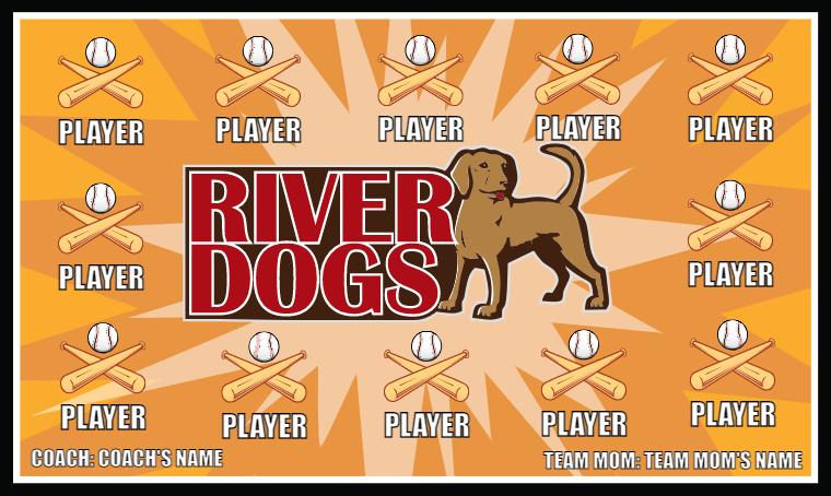 River Dogs 2 - Softball Banner