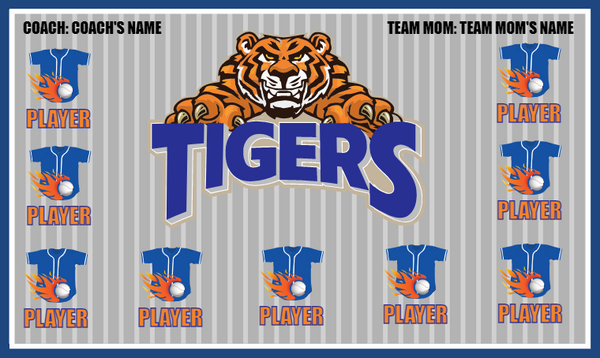 Tigers 4 - Softball Banner