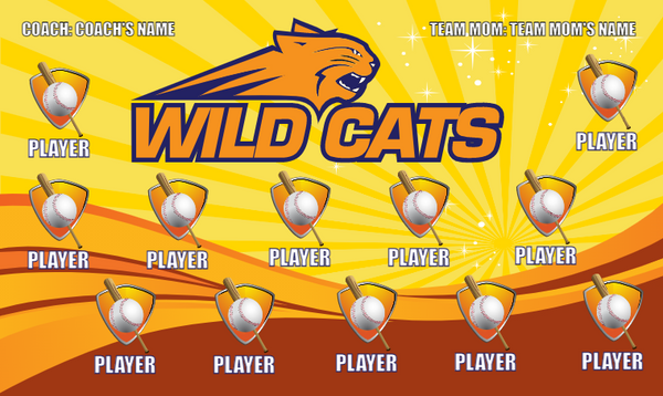 Wild Cats - Softball Banner