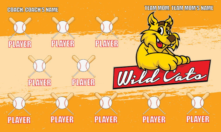 Wild Cats 2 - Softball Banner