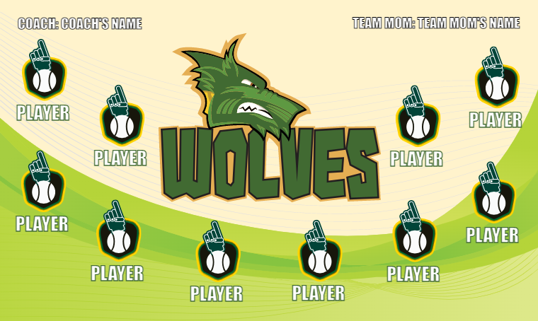 Wolves - Softball Banner