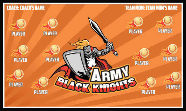 Army Black Knights 2 - Softball Banner