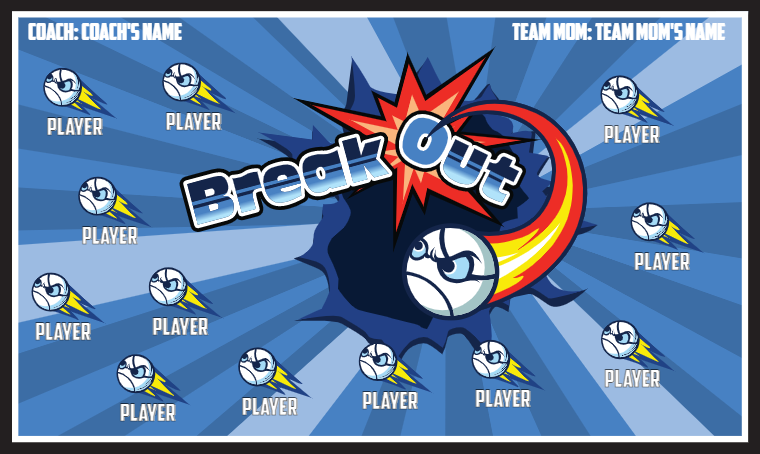 Break Out 2 - Softball Banner