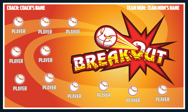 Break Out - Softball Banner