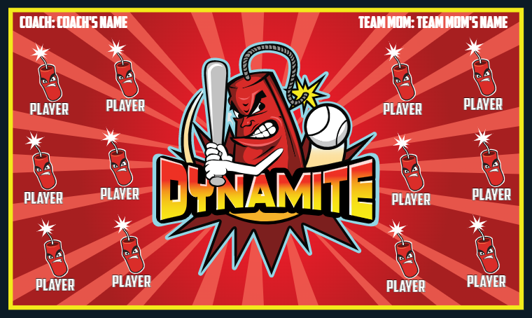 Dynamite - Softball Banner