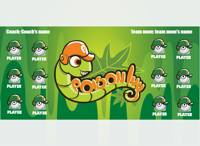 Poison Ivy - Softball - Pole Pocket Banner