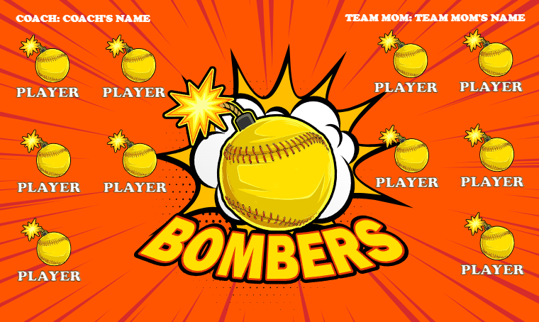 Bombers - Softball Banner