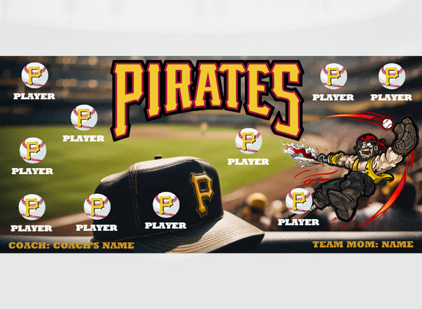 Pirates 4 - Baseball - Pole Pocket Banner