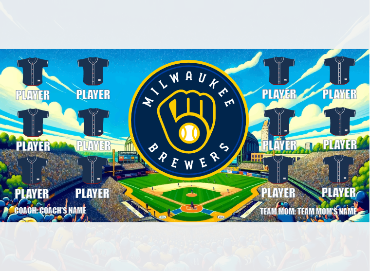 Milwaukee Brewers - Baseball - Pole Pocket Banner