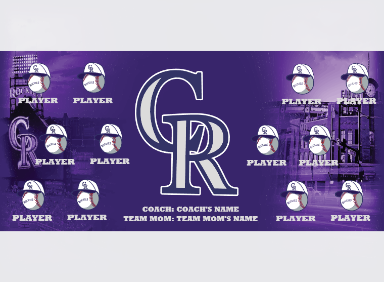 Colorado Rockies - Baseball - Pole Pocket Banner