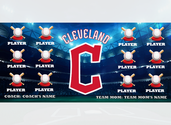 Cleveland Guardians - Baseball - Pole Pocket Banner