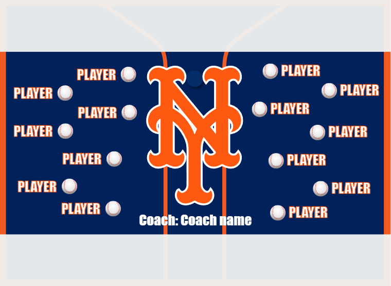 NEW York Mets - Baseball - Pole Pocket Banner