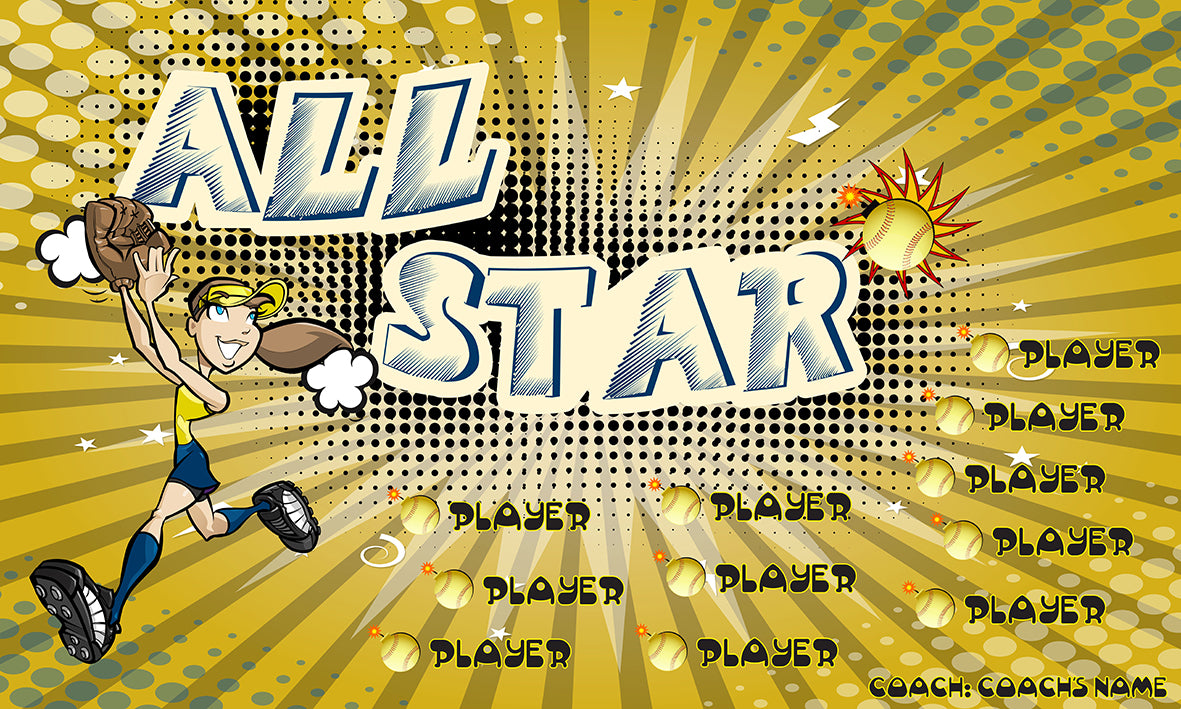 Allstar 20 - Baseball Banner