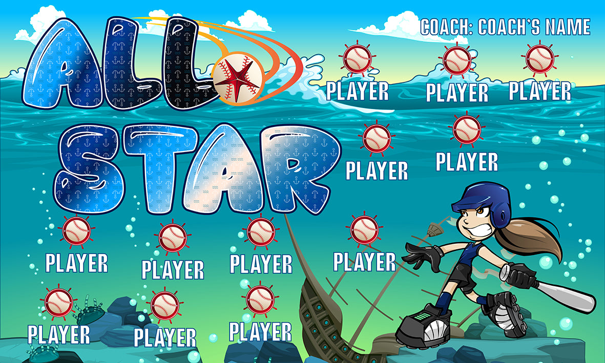 Allstar 22 - Baseball Banner