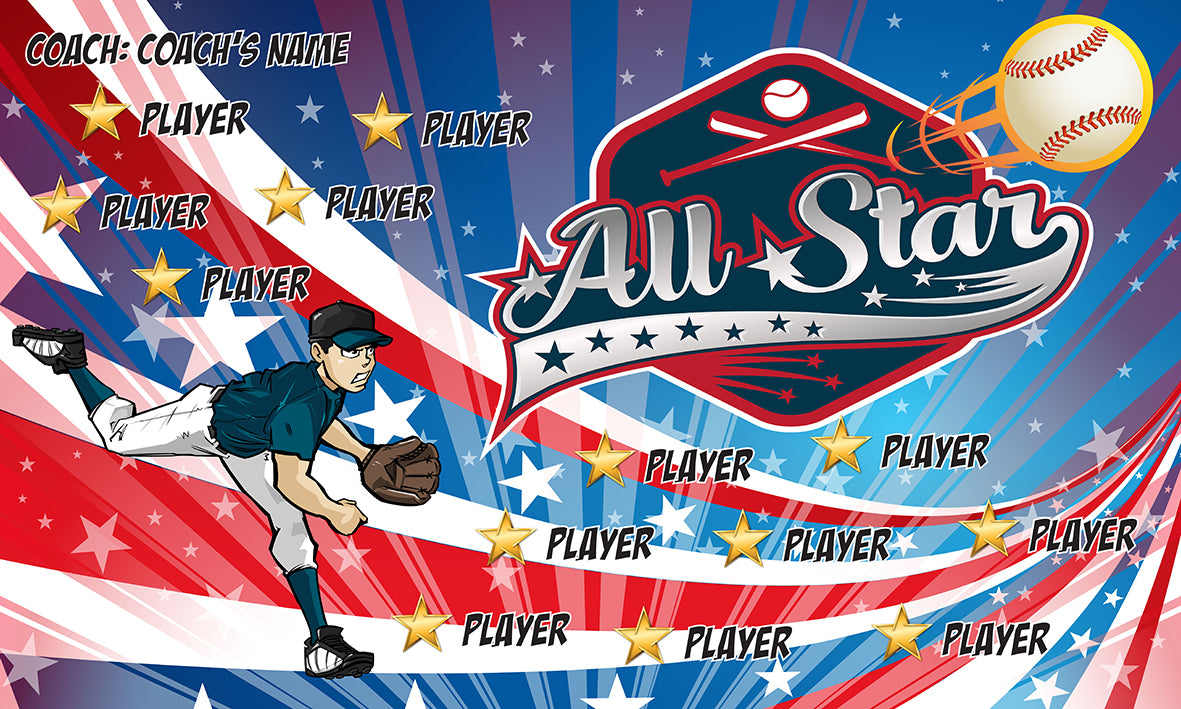 Allstar 4 - Baseball Banner