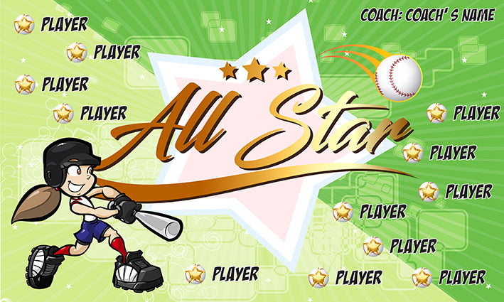 Allstar 7 - Baseball Banner