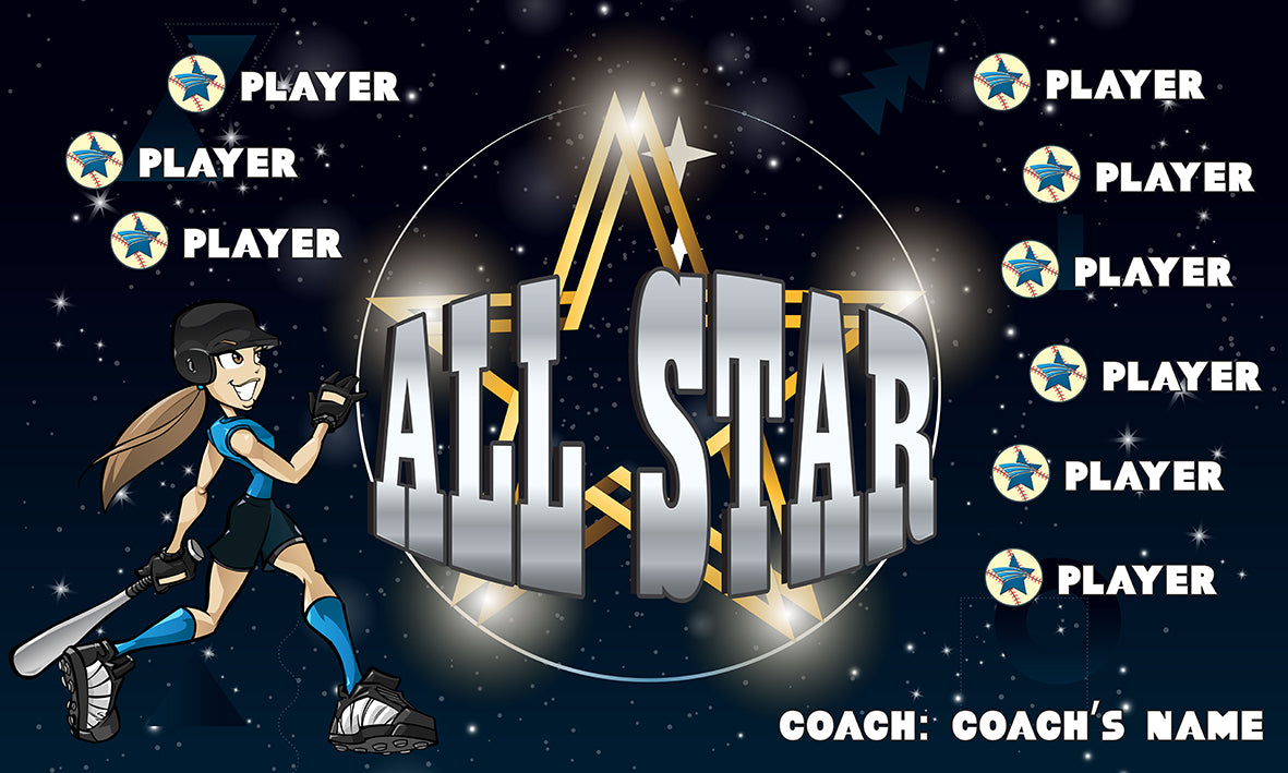 Allstar 8 - Baseball Banner