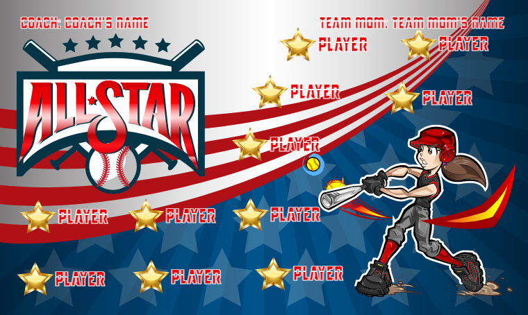 Allstar - Baseball Banner