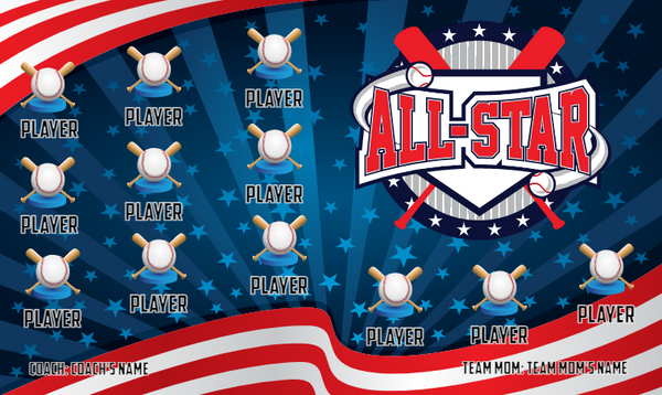 Allstar 3 - Baseball Banner