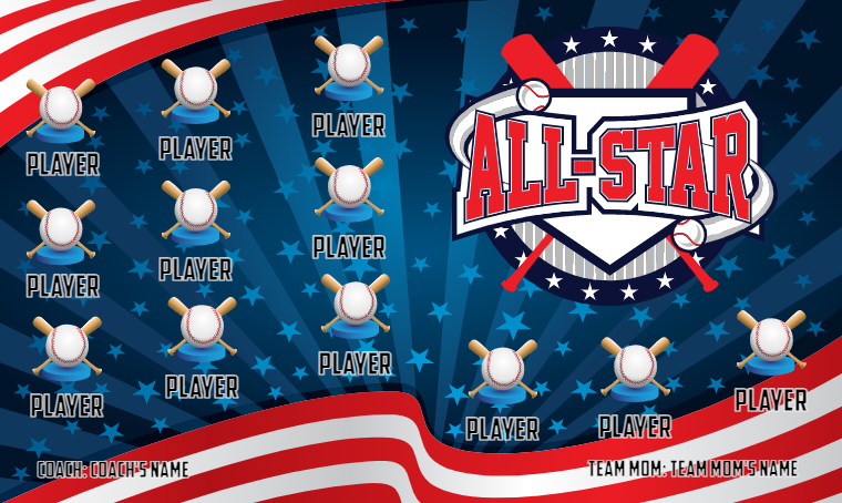 Allstar 3 - Baseball Banner