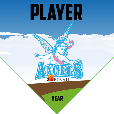 Angels - Home Plate Softball Pennant