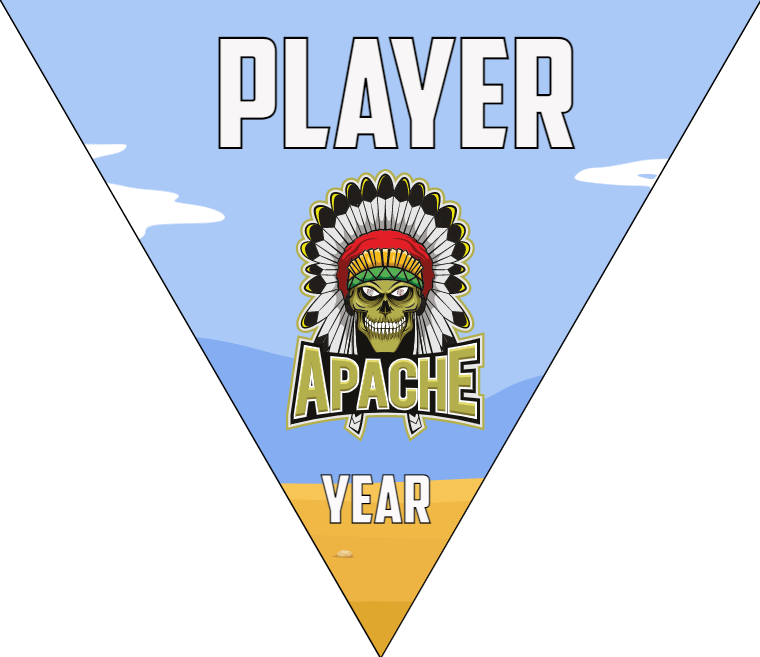 Apache - Triangle Softball Pennant