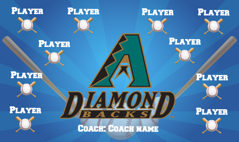 Arizona Diamondbacks 6 - Baseball Banner