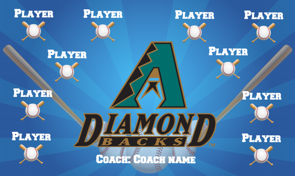 Arizona Diamondbacks 6 - Baseball Banner